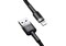 Фото - Кабель Baseus Cafule USB-Lightning, 1м Black-Grey (CALKLF-BG1) | click.ua