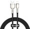 Фото - Кабель Baseus Cafule Metal USB-Lightning, 2м Black (CALJK-B01) | click.ua