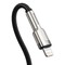 Фото - Кабель Baseus Cafule Metal USB-C-Lightning, 1м Black (CATLJK-A01) | click.ua