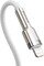 Фото - Кабель Baseus Cafule Metal USB-C-Lightning, 1м White (CATLJK-A02) | click.ua