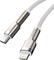 Фото - Кабель Baseus Cafule Metal USB-C-Lightning, 1м White (CATLJK-A02) | click.ua