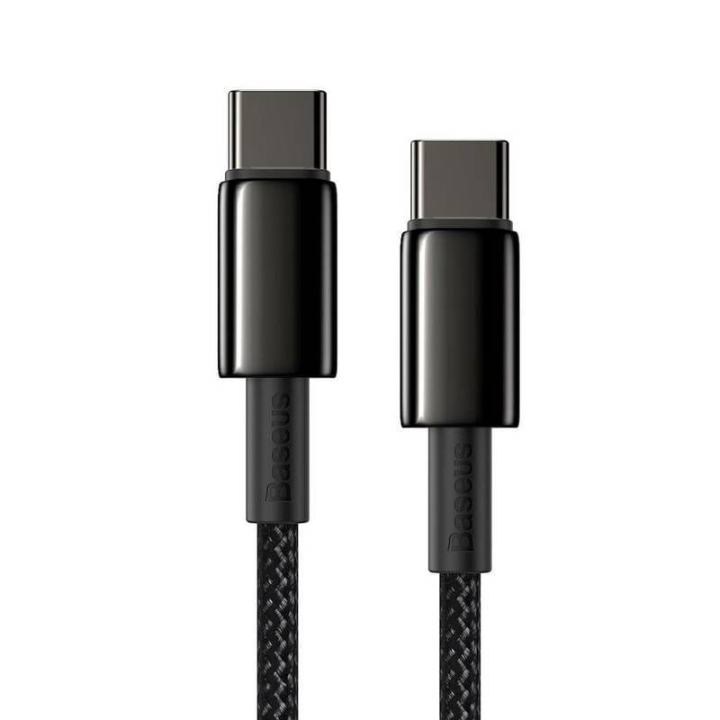 Кабель Baseus Tungsten Gold USB-C-USB-C, 2м Black (CATWJ-A01)