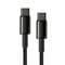 Фото - Кабель Baseus Tungsten Gold USB-C-USB-C, 2м Black (CATWJ-A01) | click.ua