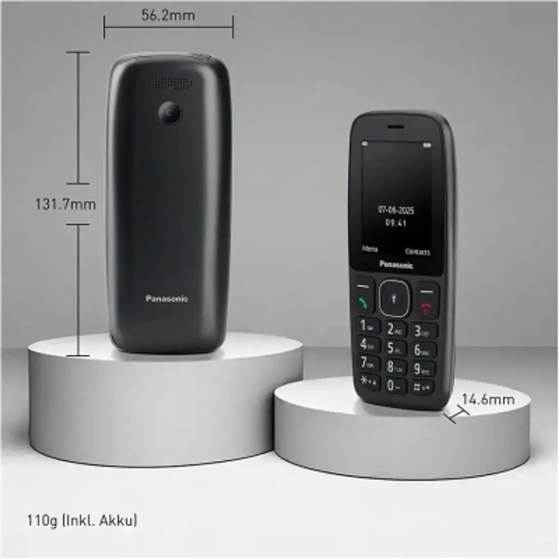 Мобiльний телефон Panasonic KX-TF400 Black (KX-TF400EXB)