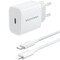 Фото - Мережевий зарядний пристрій Vention G17W0 20W USB-C White + кабель Lightning (G17W0-EU) | click.ua