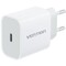 Фото - Мережевий зарядний пристрій Vention G17W0 20W USB-C White + кабель Lightning (G17W0-EU) | click.ua