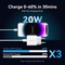 Фото - Мережевий зарядний пристрій Vention G17W0 20W USB-C White + кабель Lightning (G17W0-EU) | click.ua