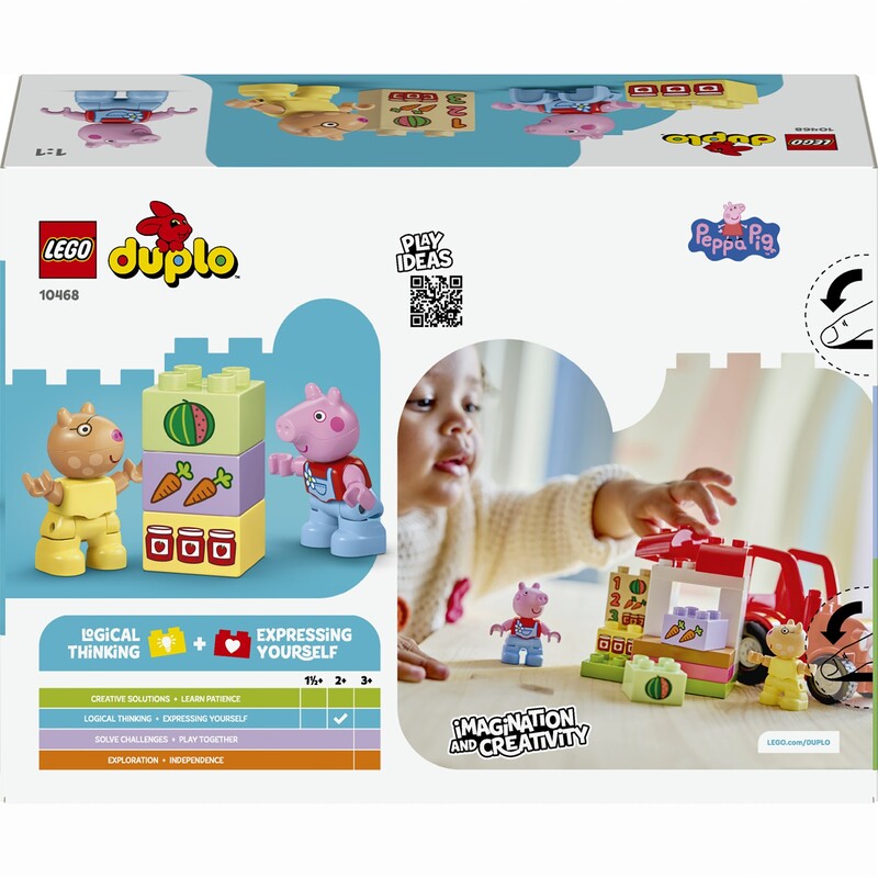 Конструктор LEGO Duplo Peppa Pig Трактор та ринок (10468)