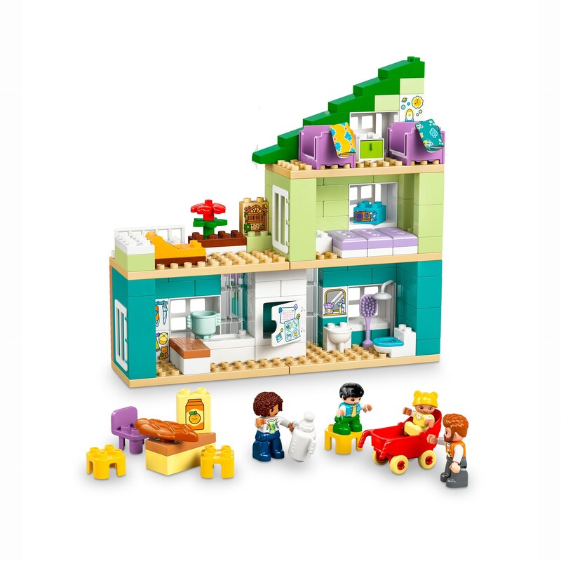 Конструктор LEGO Duplo Town Сучасний родинний будинок із фігурками (10470)