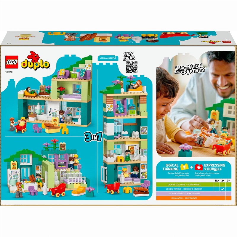 Конструктор LEGO Duplo Town Сучасний родинний будинок із фігурками (10470)