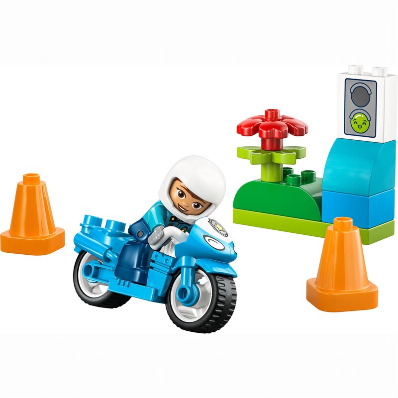 Конструктор LEGO Duplo Town Синій поліцейський мотоцикл (10471)