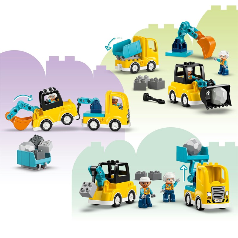Конструктор LEGO Duplo Town 3-в-1 Будівельна техніка (10475)