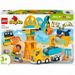 Конструктор LEGO Duplo Town 3-в-1 Будівельний майданчик та техніка (10476)