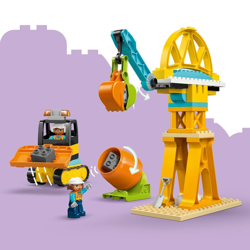 Конструктор LEGO Duplo Town 3-в-1 Будівельний майданчик та техніка (10476)