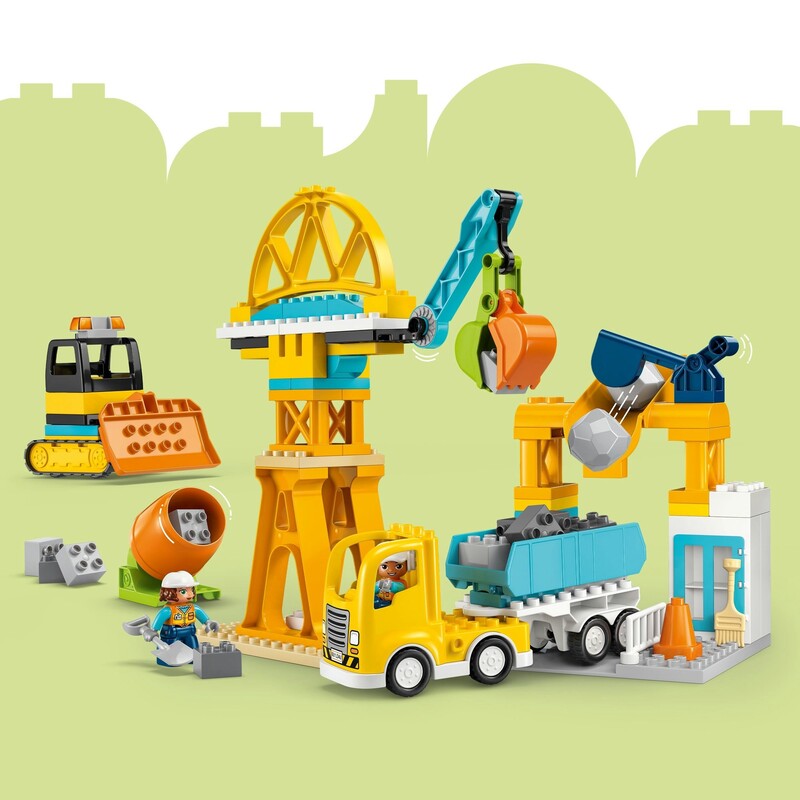 Конструктор LEGO Duplo Town 3-в-1 Будівельний майданчик та техніка (10476)