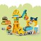 Фото - Конструктор LEGO Duplo Town 3-в-1 Будівельний майданчик та техніка (10476) | click.ua