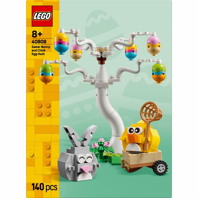 Конструктор LEGO Iconic Великодній кролик і полювання на курячі яйця (40808)