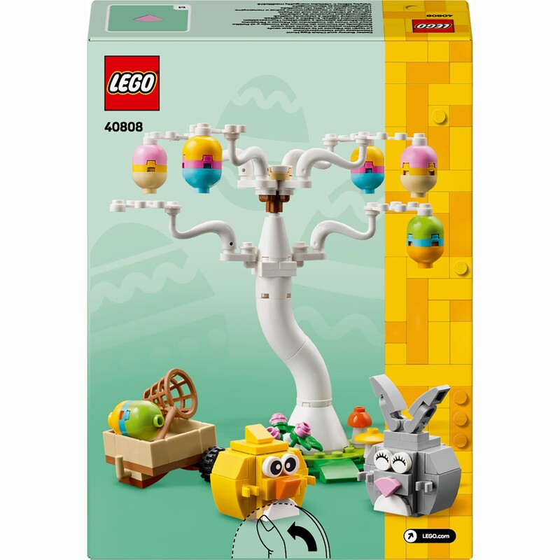 Конструктор LEGO Iconic Великодній кролик і полювання на курячі яйця (40808)