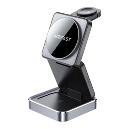 Бездротовий зарядний пристрій Acefast E20 3-in-1 15W Black (6974316283478)
