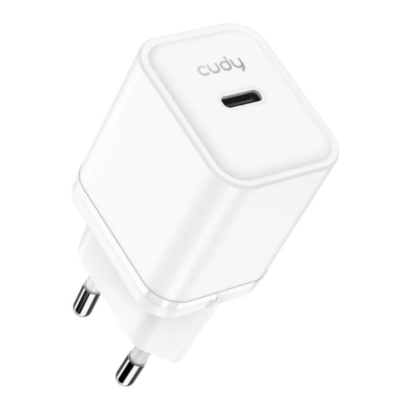 Сетевое зарядное устройство Cudy 20W GaN USB-C White (CH20_EU)