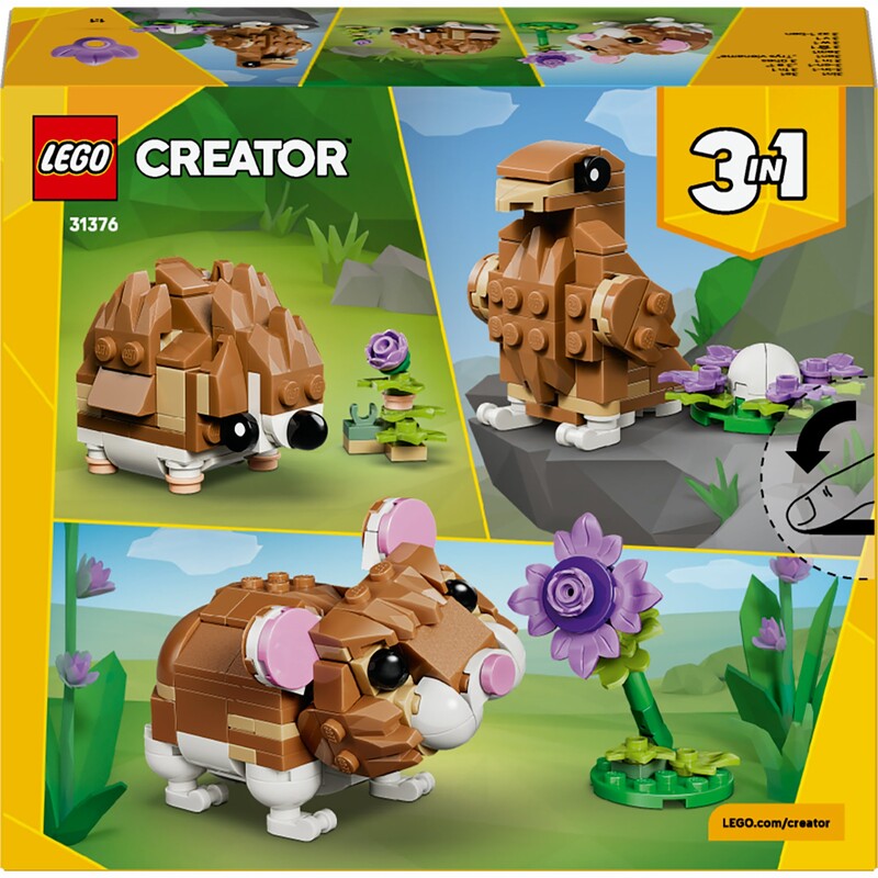 Конструктор LEGO Creator Чарівний хом`як з квіткою (31376)