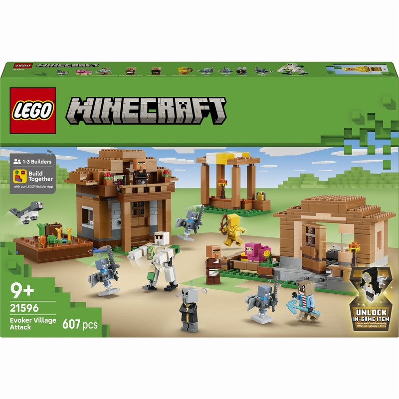 Конструктор LEGO Minecraft Напад викликача на село (21596)