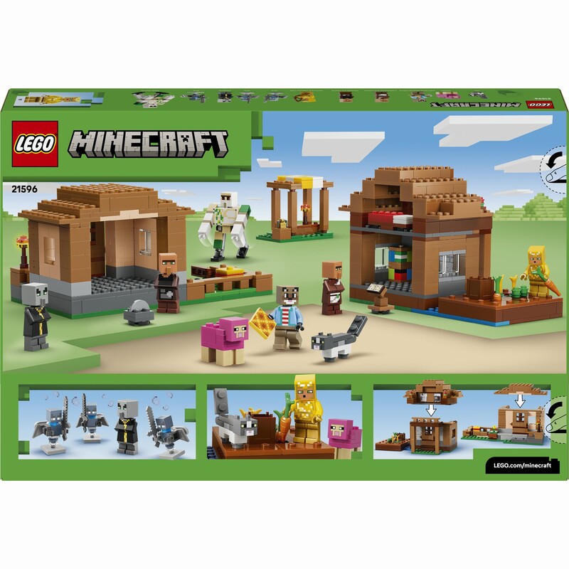 Конструктор LEGO Minecraft Напад викликача на село (21596)