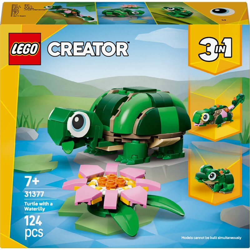 Конструктор LEGO Creator Черепаха с цветком водяной лилии (31377)