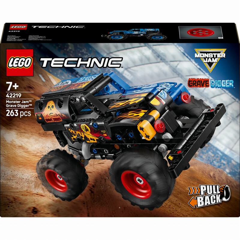 Конструктор LEGO Technic Monster Jam Grave Digger Вогонь і лід (42219)
