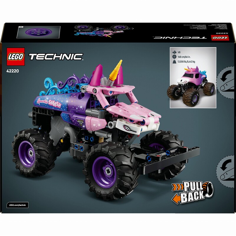 Конструктор LEGO Technic Monster Jam Sparkle Smash із функцією «Pull-Back» (42220)