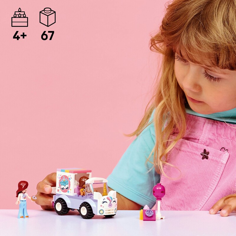 Конструктор LEGO Friends Автомобіль для доставки тортів з єдинорогами (42675)
