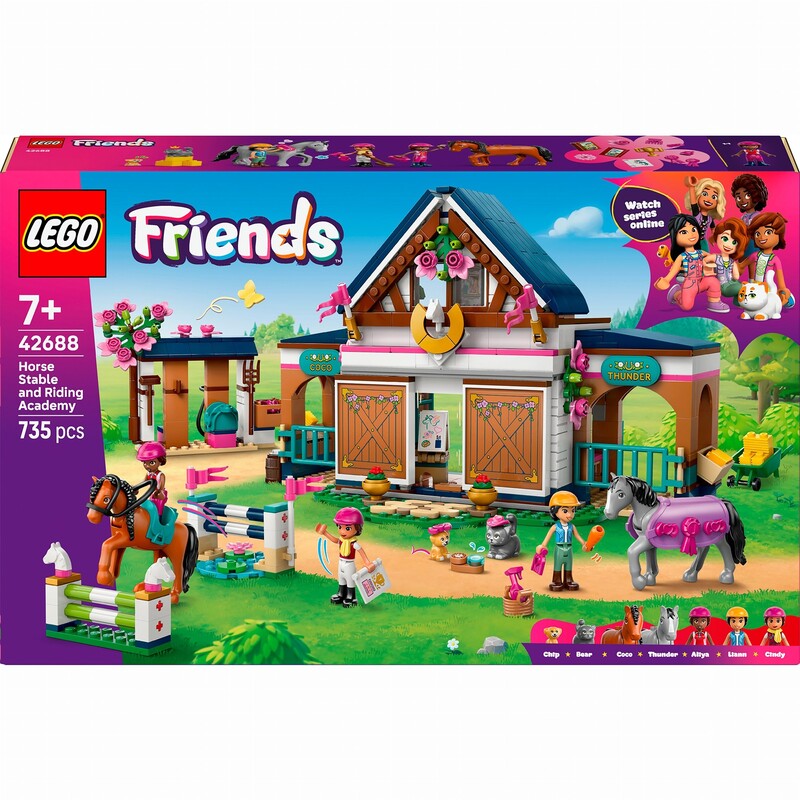Конструктор LEGO Friends Кінна стайня та академія верхової їзди (42688)