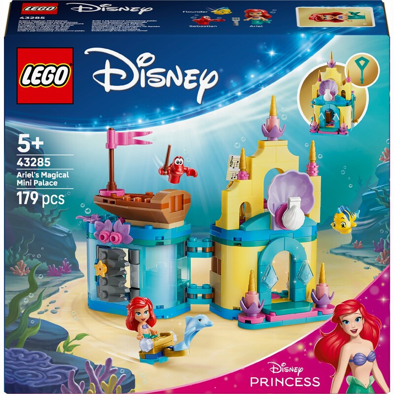 Конструктор LEGO Disney Princess Очаровательный минидворец Ариэль (43285)