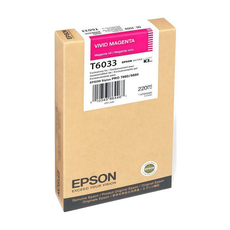 Картридж Epson (T6033) для Stylus Pro 7800/7880/9800/9880 (C13T603300) vivid magenta