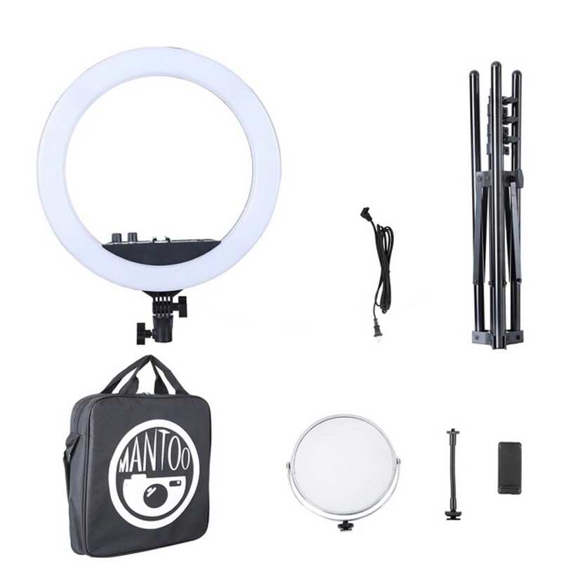 Кільцева LED-лампа Mantoo MCP3690 12" + штатив