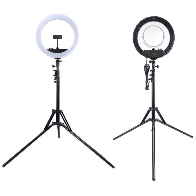 Кільцева LED-лампа Mantoo MCP3690 12" + штатив