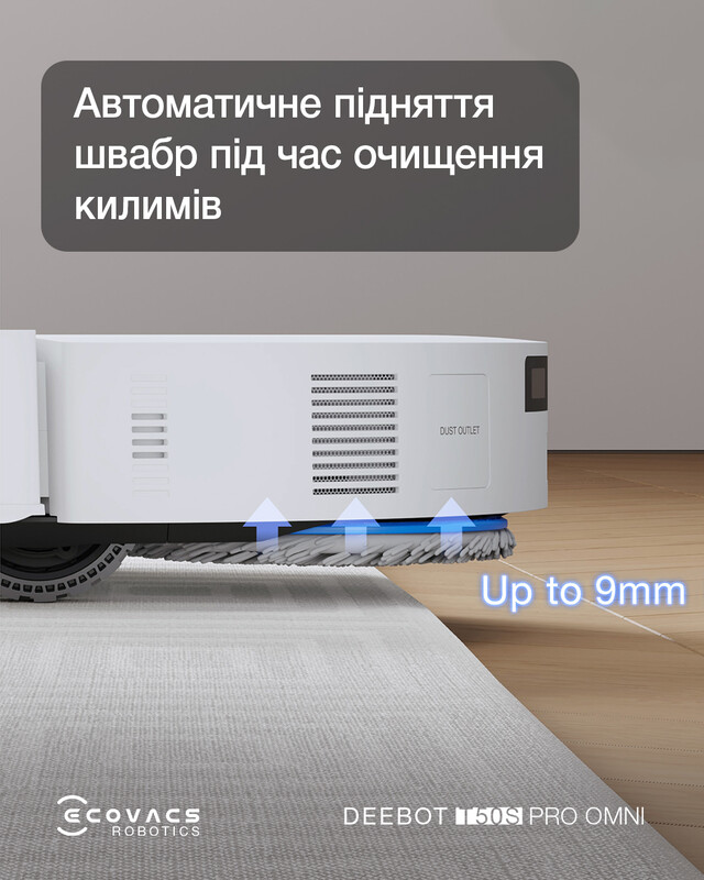 Робот-пылесос Ecovacs Deebot T50S Pro Omni White (DEX69)