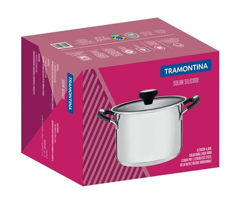 Кастрюля Tramontina Solar Silicone 20 см 4.5 л (62125/203)