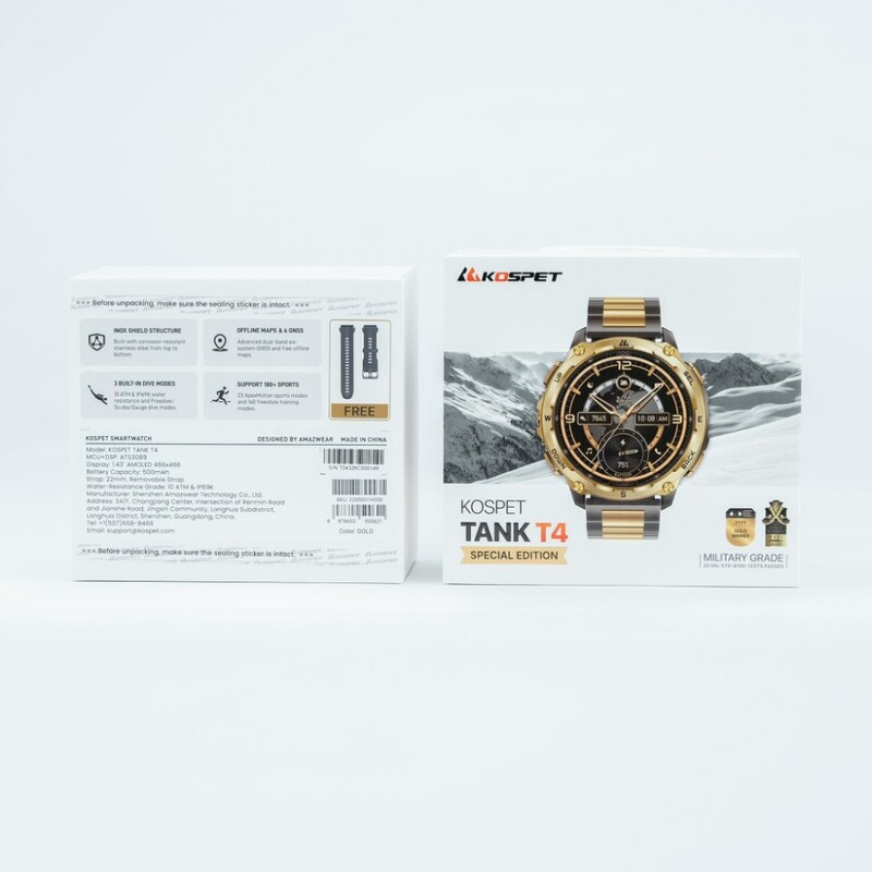 Смарт-часы Kospet Tank T4 SE Gold