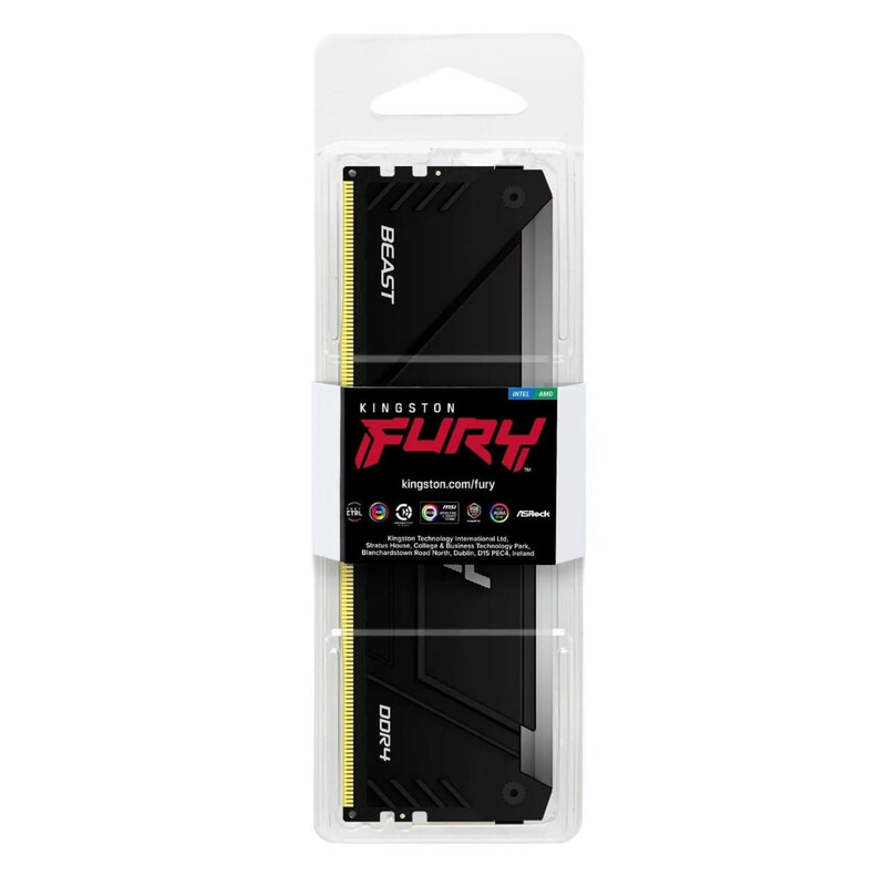 Модуль пам`ятi DDR4 32GB/3200 Kingston Fury Beast RGB Black (KF432C16BB2A/32)