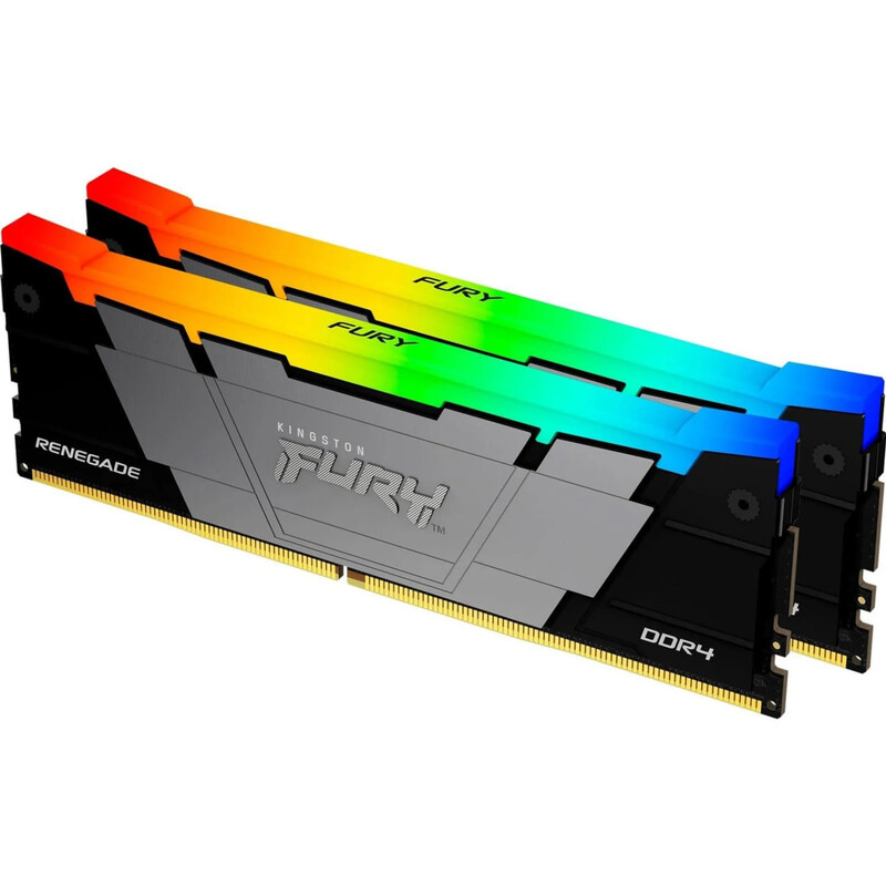 Модуль пам`ятi DDR4 32GB/3200 Kingston Fury Renegade RGB Silver (KF432C16RB12AK2/32)