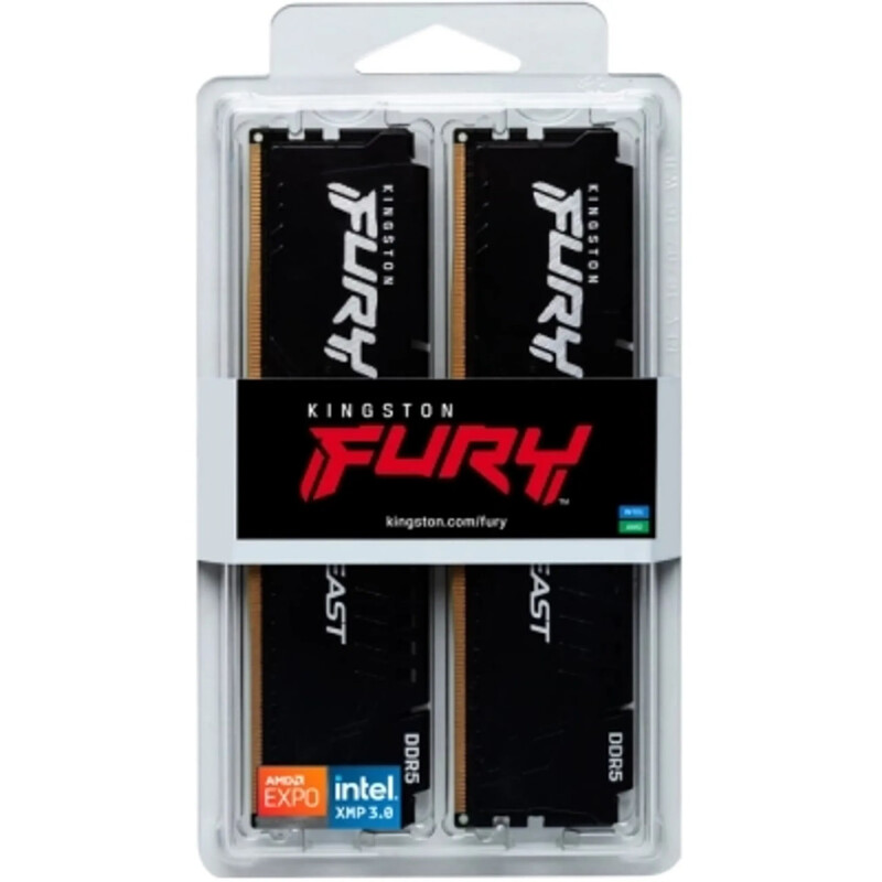Модуль пам`ятi DDR5 128GB/5600 Kingston Fury Beast Black (KF556C40BBK2-128)