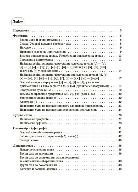Справочник ученика. Украинский язык. Все главные правила. 5–11 классы