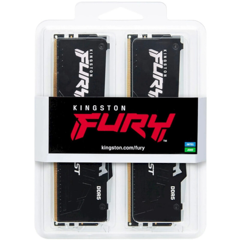 Модуль пам`ятi DDR5 2х16GB/6400 Kingston Fury Beast RGB Expo Black (KF564C32BBEAK2-32)