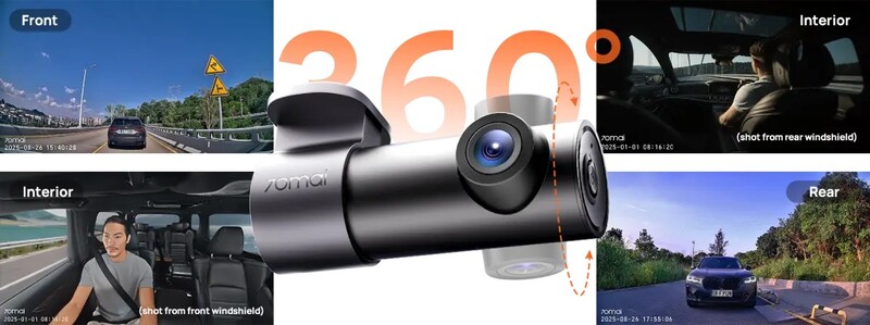 Відеореєстратор 70mai Dash Cam M310 Plus 2K