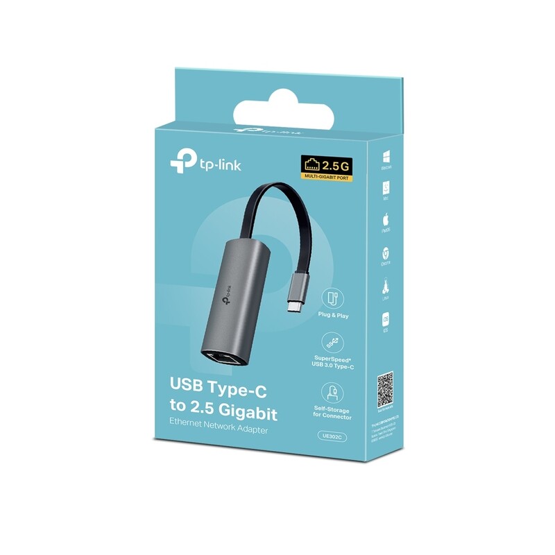 Мережевий адаптер TP-Link UE302C (USB-C 3.0, 2.5G)