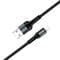 Фото - Кабель ColorWay USB - Lightning (M/M), nylon, 2.4 А, 1 м, Black (CW-CBUL045-BK) | click.ua