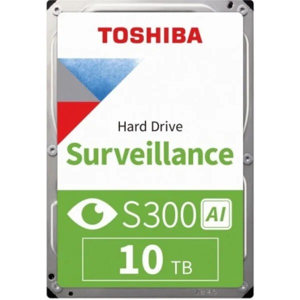 Накопитель HDD 3.5" SATA 10.0TB Toshiba Video Surveillance S300 AI 7200rpm 512MB (MG10ADA10TE-V)