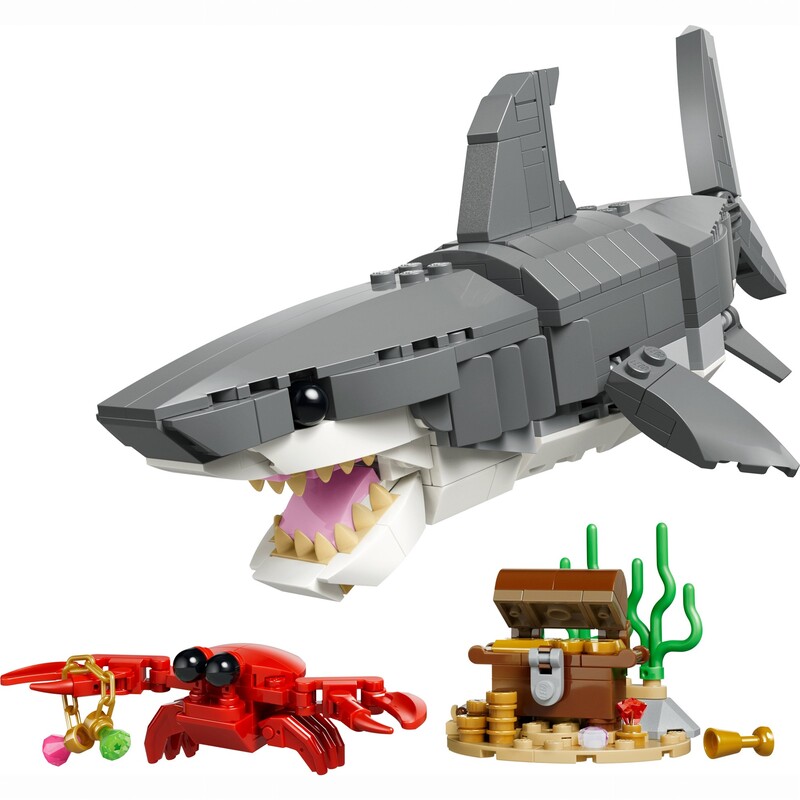 Конструктор LEGO Creator Лютая акула с сундуком сокровищ (31381)