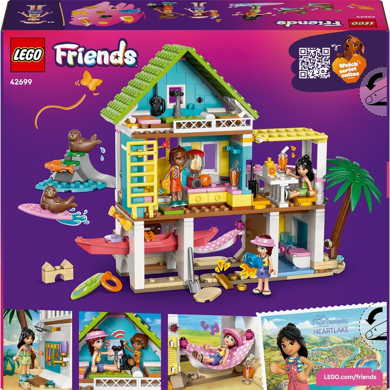 Конструктор LEGO Friends Пляжный домик с котиками (42699)